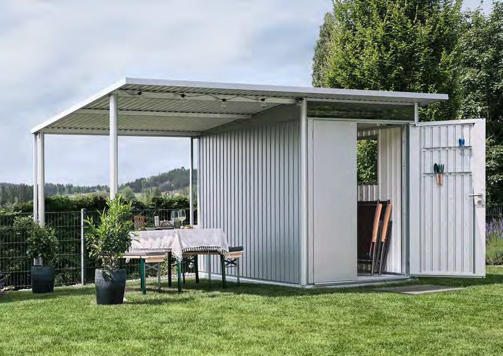 Biohort AvantGarde — nowoczesny domek ogrodowy — zdjęcie aranżacyjne