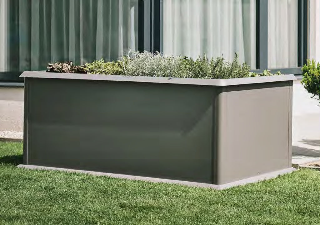 Biohort — metalowa grządka podwyższona — zdjęcie aranżacyjne