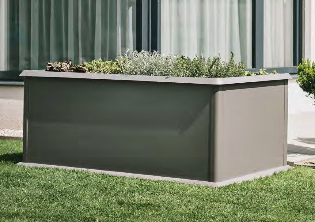 Biohort — metalowa grządka podwyższona — zdjęcie aranżacyjne